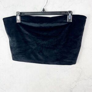 [VS] Black Suede Tube Top